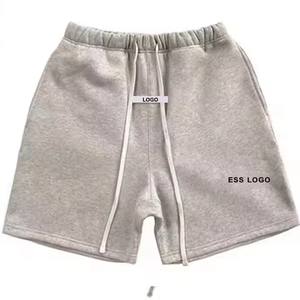 กางเกงขาสั้นผ้าตาข่ายสำหรับผู้ชายกางเกงขาสั้นผ้าตาข่ายผ้ายืด4ทางแห้งเร็วขนาดพลัสไซส์ลำลองสีพื้น - Product Image 1