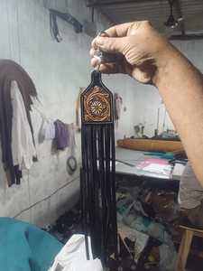 Direct de l'usine Cowboy Style Accessoires Fleur Porte-clés outillé Rodeo Cowhide Western Keyring - Product Image 4