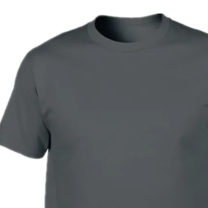Camiseta Premium Gris Carbón Lisa, Algodón Suave, Unisex, Corte Clásico, Camiseta Lisa de Alta Calidad, Impresión de Logotipo Personalizado OEM, Nueva al por Mayor - Product Image 4