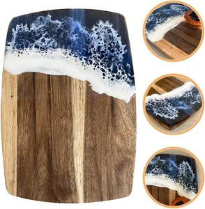 Planche à découper en bois de résine unique Accessoire de cuisine accrocheur pour la présentation des aliments Planche à fromage à vendre - Product Image 3