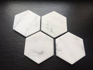 Juego de 4 Posavasos de Mármol Italiano con Base de Corcho para Decoración DIY - Product Image 5
