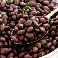Haricots noirs séchés naturels de qualité supérieure, non-OGM, en vrac, emballés sous vide, stockage longue durée, récolte de l'année dernière, 25 kg, faible humidité, origine Nouvelle-Zélande