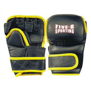 Gants de Sparring MMA Professionnels en Cuir de Haute Qualité Écologiques Évacuation de l'Humidité pour Entraînements sur Sac de Frappe Fermeture Sécurisée à Crochets et Boucles - Product Image 5