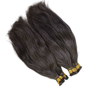 Extensions de cheveux humains vierges vietnamiens doux de haute qualité naturel droit lâche vague profonde petite fermeture à lacet Afro Transparent - Product Image 5