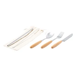 Ensemble de couverts réutilisables Woller, vaisselle écologique, gadgets de cuisine - Product Image 1