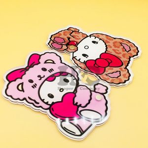 Nuevas Placas de Acrílico para Pestañas, Ecológicas, en Forma de Corazón y Cuadradas, con Logotipo Personalizado, Hello Kitty, para Extensiones de Pestañas, Pinzas Magnéticas, Mink - Product Image 4