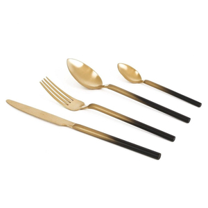 Compra directa de la fábrica India Juego de Cubiertos de metal moderno de acero inoxidable para restaurante Cubiertos plateados Cuchillo Tenedor Cuchara - Product Image 5