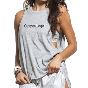 Camiseta sin mangas de gimnasio para mujer OEM al por mayor Fitness Stringer culturismo chaleco transpirable último diseño camiseta de mujer con logotipo personalizado - Product Image 1