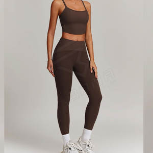 Ensemble de yoga respirant uni 5XL Grande taille Taille haute 2 pièces Vêtements de sport écologiques pour femmes - Product Image 6