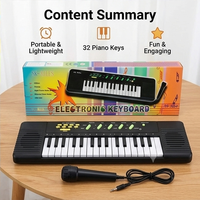 Children Study Education 32-Key Resistor Pronunciation Electronic Organ Keyboard Piano Music Instrument Toys Kids