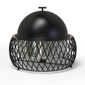 Mini Mesa hecha a mano con plato de frotamiento negro - Product Image 1