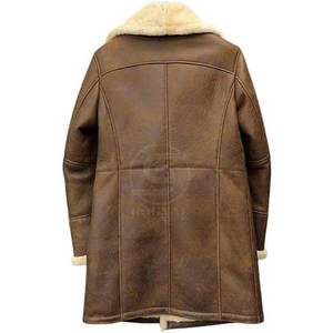 Hot Selling <b>Men</b> Clothing Shearling <b>Leather</b> <b>Long</b> <b>Coat</b> New Fashion Windproof Breathable <b>Men</b> Shearling <b>Leather</b> <b>Long</b> <b>Coat</b> - Product Image 5