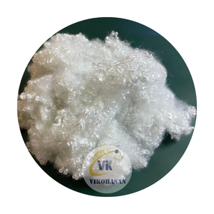 4D HCS 100% Fibres discontinues de polyester recyclées Certifié GRS Matériau de remplissage pour filature VIKOHASAN siliconé conjugué creux - Product Image 3