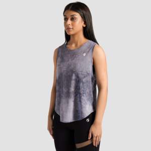 Vital Breathable Blue Knitted Fabric <b>Top</b> with <b>Mesh</b> Cover Comfortable and Responsive - Product Image 3
