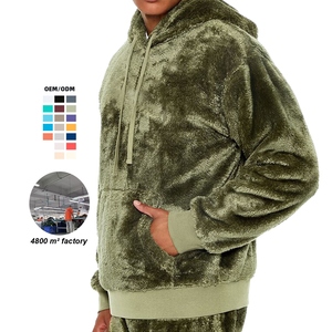 Sweat à capuche Sherpa personnalisé de haute qualité Oem Odm, fabrication de qualité supérieure, vente en gros en usine, pull chaud, nouveau design à capuche pour hommes - Product Image 2