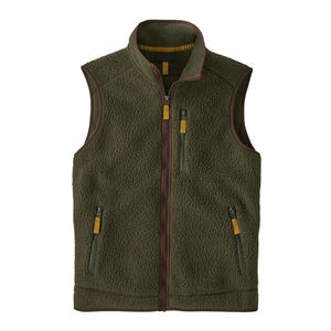 Wholesale Premium Quality Summer Fashion Custom Sherpa Fleece Vest Turtleneck Zipper Pocket Windproof Waterproof <b>Waistcoat</b> Men - Product Image 2