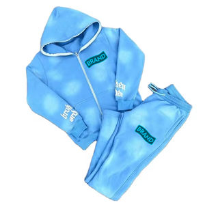 Pantalon de survêtement, tenue de jogging, ensemble sweat à capuche 100% coton pour hommes, sweat à capuche imprimé bouffant, ensemble deux pièces de vêtements de sport, meilleure vente - Product Image 4