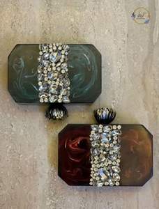 Le Top Tendance Indien De Luxe Personnalisé Résine Couleur avec Luminosité Conception Résine Dames Pochette Sacs À Bandoulière - Product Image 6