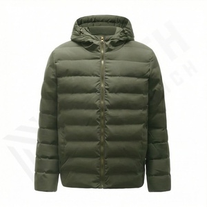 Veste d'hiver matelassée de qualité personnalisée pour homme, nouveau style, imperméable, épaisse, chaude, à capuche, écologique, séchage rapide, parka thermique, vêtements d'extérieur - Product Image 1