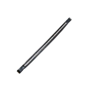 Accesorio ecuestre de diseño al mejor precio, banda para la frente de cuero curvada cómoda, diseño personalizable, decoración elegante para montar a caballo - Product Image 1