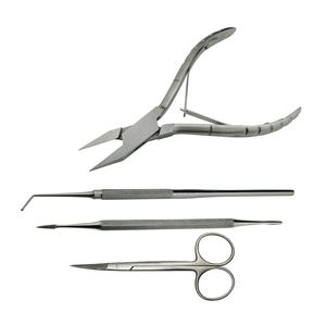 Instrumentos de Podología Manicura y pedicura Kit de Cirugía de uñas de los pies Juegos de instrumentos de Podología de acero inoxidable - Product Image 1