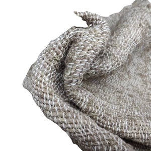 100% <strong>Linen</strong> Silk <strong>Fabric</strong> with <strong>White</strong> Lines Yarn Dyed Pattern Organic and Knit for Shirts Sofas Cars Cushions Home Use