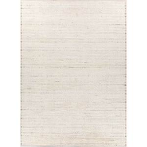 Alfombras de Lana Tejidas a Mano Color Marfil, Grandes, Rectangulares, de 9x12, Abstractas, de Color Sólido, para Decoración del Hogar, para Sala de Estar, Dormitorio, Pasillo - Product Image 1