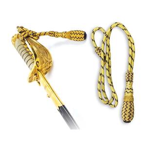 Nœuds d'épées en tissu de fil de métal de couleur blanche et rouge Nœuds d'épées de qualité marine fabriqués au Pakistan - Product Image 6