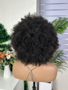 100% Raw Human Hair High Density Kinky curly hair <b>wig</b> - Product Image 3