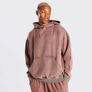 Sweat à capuche oversize pour homme, vintage, en polyester, décontracté, tendance, ample, basique, streetwear, impression numérique - Product Image 1