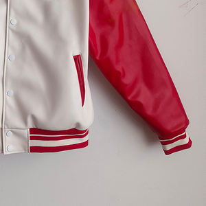 Chaqueta universitaria corta de algodón personalizada para mujer 2025, chaquetas universitarias transpirables largas con estampado bordado de Color único para mujer - Product Image 6