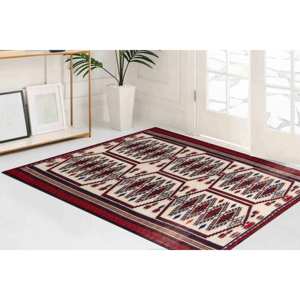 Alfombra Chic con Estampado Azteca: Versátil, Vibrante, Esencial para la Decoración Rústica, Alfombra de Chenilla - Product Image 1