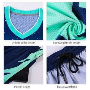 Camiseta de baloncesto con llama verde, Venta caliente personalizada, uniforme de baloncesto para hombres, sublimación profesional, ropa de equipo transpirable 2025 - Product Image 6