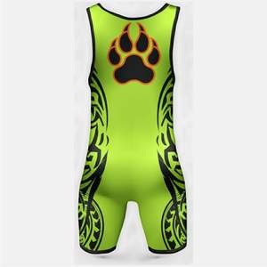 ชุดมวยปล้ำแบบสั่งทำพิเศษ ไซส์ใหญ่ ผ้าโพลีเอสเตอร์ผสมสแปนเด็กซ์ ระบายอากาศได้ดี ปิดด้วยกระดุมแป๊ก ดีไซน์ใหม่จาก Namissm Interprize - Product Image 6