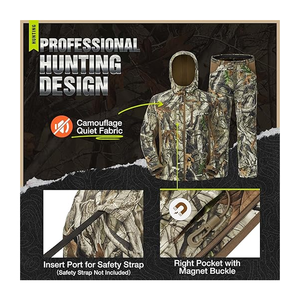 Combinaison camo toutes saisons pour les activités de chasse avec tissu durable et doux pour le confort - Product Image 2