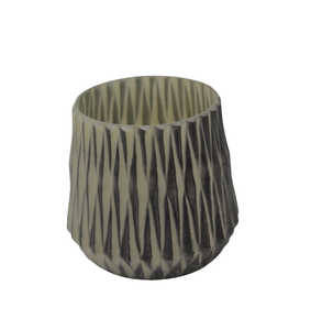 Nouvel arrivage de bougeoir votif en verre fini blanc et pot pour la maison et la décoration de Noël personnalisé en gros en vrac - Product Image 6