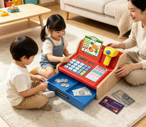 SALLY'S LOVE Houten Kinderkassa Speelgoed voor Kinderen & Kleuters - Product Image 3