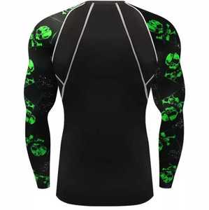 BJJ rash GUARD แบบแห้งเร็วสำหรับผู้ชายเสื้อรัชการ์ดสำหรับออกกำลังกายกีฬากันแดดแขนยาวน้ำหนักเบา - Product Image 4
