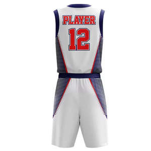 Uniforme de basket-ball personnalisé unisexe, vêtements de sport confortables de haute qualité, ensembles d'été respirants, impression par sublimation de chaleur - Product Image 1