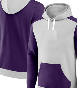 Sweat à capuche personnalisé color block en polyester/coton 200-320 grammes, molleton surdimensionné, écoresponsable, avec fermeture éclair intégrale, effet délavé à l'acide - Product Image 4