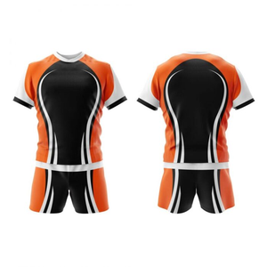 Vente en gros Ensembles d'uniformes de rugby pour hommes professionnels Nouveau design Respirant Séchage rapide Cousu sur mesure 100% Polyester Vêtements de football - Product Image 3