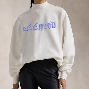 Sudaderas de Felpa Extra Grandes Unisex para Mujer, con Hombros Caídos, Logotipo Personalizado, Tejido Sólido, con Capucha, Invierno, 100% Algodón, Estilo Urbano - Product Image 1