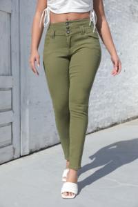 กางเกงยีนส์ยืดเอวสูงไซส์ XL ของผู้หญิง, กางเกงยีนส์แฟชั่นพลัสไซส์แฟชั่นฤดูร้อนผ้าต่อผ้าเอวยางยืดสวมใส่ระบายอากาศได้ดี - Product Image 5