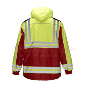 Chaqueta de Trabajo de Seguridad de Alta Visibilidad 3M Reflectante e Impermeable de Algodón/Poliéster con Impresión de Logotipo Personalizado para Construcción en Invierno - Product Image 2