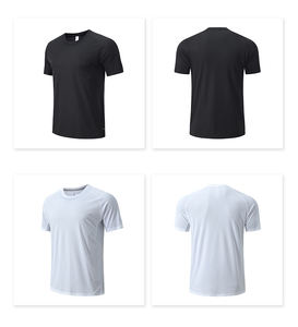 Sublimación personalizada Gimnasio Spandex Poliéster Deportes Secado rápido Transpirable Stringers Entrenamiento O Cuello 3PCs Camiseta de punto para hombres - Product Image 6