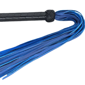 Mini Flogger con Colas de Cuero Azul, Compacto, Ligero, Hecho a Mano, Látigo de Cuero para Juegos de Impacto - Product Image 6