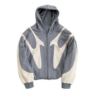 Unisex Heavyweight 100% Cotton Fleece Hoodie 400GSM Oversized Winter Men's Custom Reversible Double Layer Hoodies para Streetwear - Product Image 4