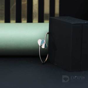 Pulsera Rígida con Diamante Cultivado en Laboratorio en Forma de Corazón para Mujer, Certificado IGI, en Plata de Ley 925, para Regalo de Aniversario - Product Image 2