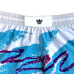 กางเกงมวยไทยคุณภาพสูงสำหรับผู้ชาย ผ้าสแปนเด็กซ์/โพลีเอสเตอร์ น้ำหนักเบา ระบายอากาศได้ดี สวมใส่สบาย แห้งเร็ว รับทำโลโก้ตามสั่ง OEM - Product Image 3