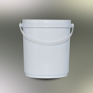 Cubo de pintura multiusos hecho de plástico PP virgen 4 litros con logotipo a pedido mango de plástico de tambor de cilindro para pintura al óleo - Product Image 1